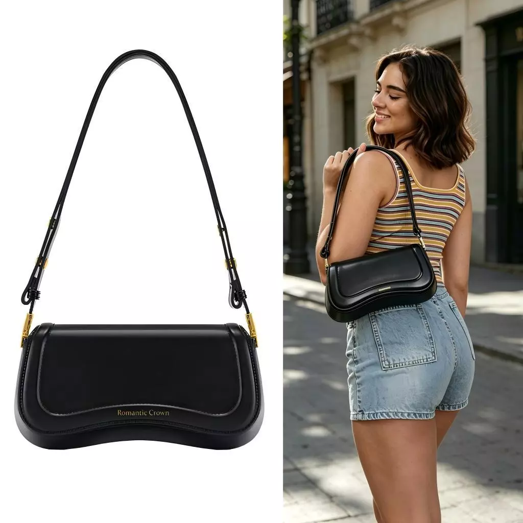 [AUTORIZADO] Bolsa Premium Couro Preto - 40% OFF 👜