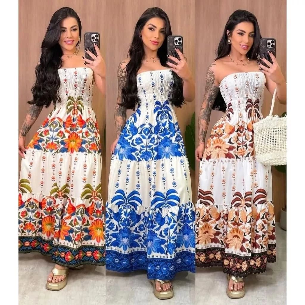 [BESTSELLER] Vestido Tomara Caia Tropical -50% 🔥