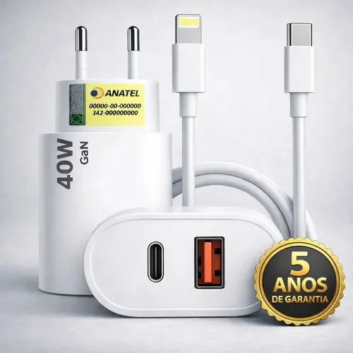 [URGENTE] Carregador 40W USB-C iPhone - Estoque Limitado ⚡