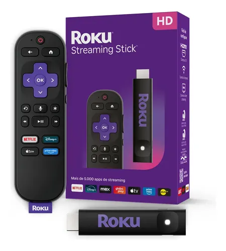 [AUTORIZADO] Roku Stick Original com NF-e - Converte TV em Smart 📺