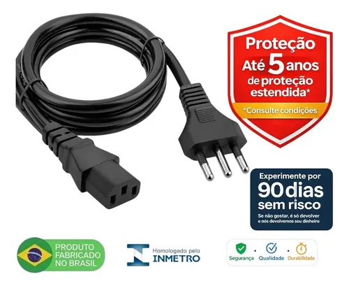 [URGENTE] Cabo Tripolar 10A Certificado - 127/220V ⚡