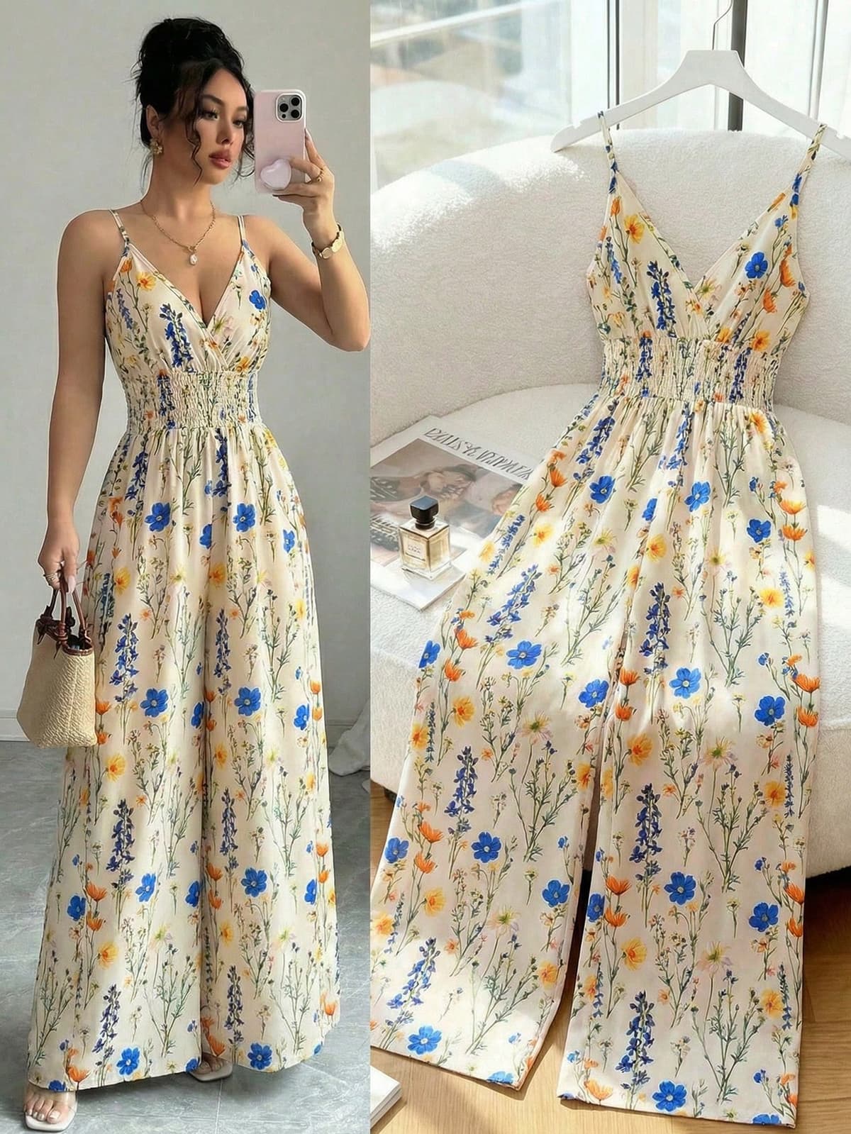 Elenzga Macacão Feminino [OFERTA] Multicolorida 🎁