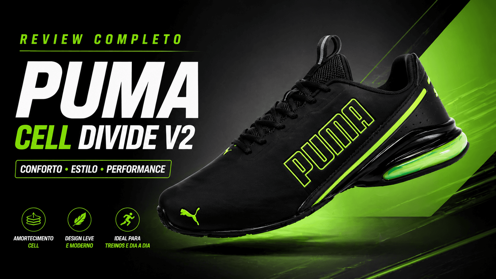 Tênis Cell Divide V2 - 40% OFF 🔥 na Puma: Conforto e Estilo Valem o Desconto?
